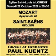 Choeur et orchestre | Paul Kuentz : Mozart, symphonie 40 / Saint-Saëns requiem Eglise Saint Louis Affiche