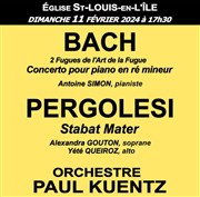 Orchestre Paul Kuentz : Bach Pergolesi Eglise Saint Louis en l'le Affiche