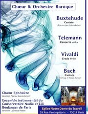 Choeur et Orchestre Baroque : Vivaldi / Telemann / Bach Eglise Notre-Dame du Travail Affiche