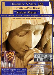 Extraits des Plus Beaux Stabat Mater & Ave Maria Eglise Saint-Eugne Sainte-Ccile Affiche
