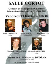 Concert de musique de chambre Salle Cortot Affiche