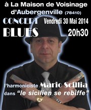 L'harmoniciste Mario Scillia Maison de voisinage Affiche