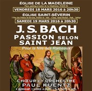 Bach : Passion selon St-Jean Eglise de la Madeleine Affiche