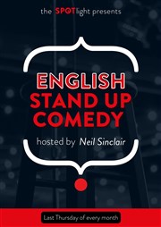 English Stand-Up Comedy Club Spotlight Affiche