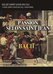 La Passion Selon Saint Jean de Bach Eglise Saint Louis en l'le Affiche