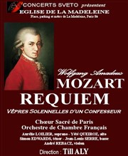 Mozart - Requiem et Vêpres d'un confesseur Eglise de la Madeleine Affiche