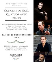 Quatuor avec piano : Concert de Noël Salle Cortot Affiche