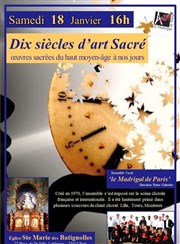 Choeur Le Madrigal de Paris Eglise Sainte Marie des Batignolles Affiche