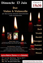 Duo Violon et Violoncelle Eglise Notre Dame de la Salette Affiche