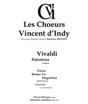 Vivaldi / Palestrina / Victoria Eglise Sainte Rosalie Affiche