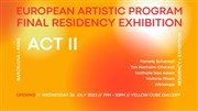 Vernissage : Artistic European Program Yellow Cube Gallery Affiche
