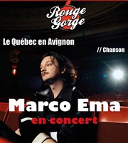 Marco Ema en concert : le Quebec en Avignon Rouge Gorge Affiche