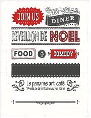 Diner-Spectacle au Paname Comedy Club | Réveillon de Noël Paname Art Caf Affiche