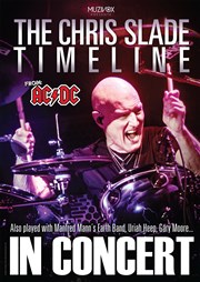 The Chris Slade timeline (from AC/DC) Wood Stock Guitares Affiche