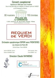 Requiem de Verdi | Espoir sans Frontières Maison de l'Unesco Affiche
