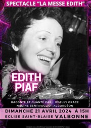 La messe Edith : hommage à Edith Piaf Eglise Saint-Blaise Affiche