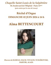 Récital d'orgue Alma Bettencourt à la chapelle de la Salpêtrière Chapelle Saint-Louis de la Salptrire Affiche