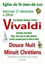 Concert de Noël à Saint Jean de Luz Eglise Saint Jean Baptiste Affiche