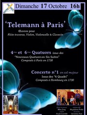 Oeuvres de Telemann composées lors de son séjour à Paris Eglise Notre-Dame du Travail Affiche