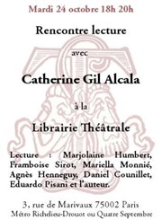 Rencontre lecture avec Catherine Gil Alcala Librairie Thtrale Affiche