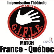 Match d'Improvisation théâtrale France-Québec Grand Forum de Louviers Affiche