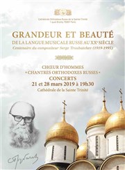 Grandeur et beauté de la langue musicale russe au XXème siècle Cathdrale de la Sainte-Trinit Affiche