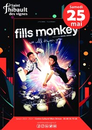 Fills Monkey : We Will Drum You Centre Culturel de Saint Thibault des Vignes Affiche
