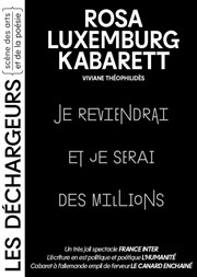 Rosa Luxemburg Kabarett Les Dchargeurs - Salle Vicky Messica Affiche