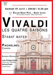 Vivaldi : Les Quatre Saisons et le Stabat Mater Eglise Saint Paul - Saint Louis Affiche