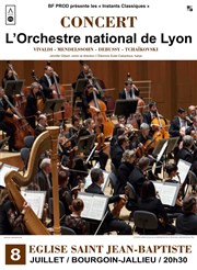 L'Orchestre national de Lyon Eglise Saint Jean Baptiste Affiche