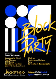 Block party : Rap & Stand up Cour du Lyce Jacques Decour Affiche