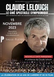 Claude Lelouch : le ciné spectacle symphonique Salle Pleyel Affiche