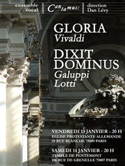 Gloria de Vivaldi, Dixit Dominus de Lotti et Galuppi Temple de Pentemont Affiche
