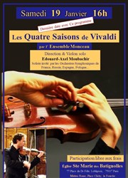 les Quatre Saisons de Vivaldi Eglise Sainte Marie des Batignolles Affiche