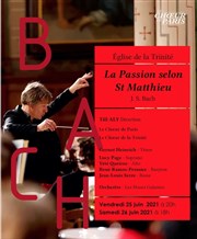 Bach : La Passion selon Saint Matthieu Eglise de la Trinit Affiche