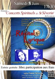Concert spirituel de St Séverin Eglise Saint Sverin Affiche