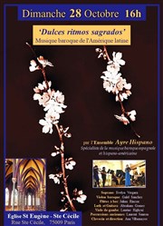 Musique Baroque Espagnole & d'Amérique Latine Eglise Saint-Eugne Sainte-Ccile Affiche