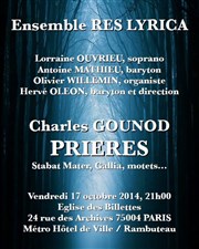 Charles Gounod, prières... Eglise des Billettes Affiche