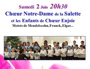 Choeur de la Salette & Enfants de Choeur Enjoie Eglise Notre Dame de la Salette Affiche