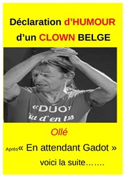 Robert Sullon dans Déclaration d'humour d'un clown belge Atypik Thtre Affiche