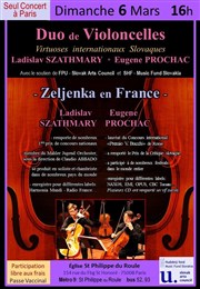 Duo de Violoncelles : Ladislav Szathmary et Eugene Prochac glise St Philippe du Roule Affiche