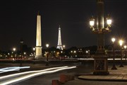 Atelier thématique : Paris de Nuit Place de la concorde Affiche