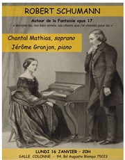 Autour de la Fantaisie : Opus 17 de Robert Schumann Salle colonne Affiche