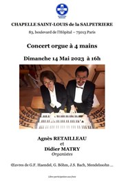 Concert d'orgue à 4 mains Chapelle Saint-Louis de la Salptrire Affiche