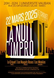 Nuit de l'impro 2025 Amphithtre Site Vauban - Universit de Nmes Affiche