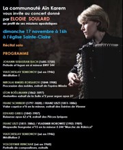 Récital solo d'Elodie Soulard à l'accordéon Eglise Sainte Claire Affiche