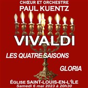 Choeur et orchestre Paul Kuentz : Vivaldi Quatre Saisons et Gloria Eglise Saint Louis en l'le Affiche