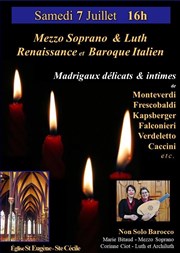 Mezzo Soprano & Luth : Renaissance et Baroque Italien Eglise Saint-Eugne Sainte-Ccile Affiche
