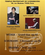 Weber, Schumann, Brahms Temple du Luxembourg Affiche