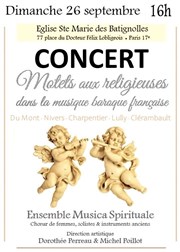 Musique Baroque Française pour Choeur de femmes, Solistes et Instruments anciens Eglise Sainte Marie des Batignolles Affiche